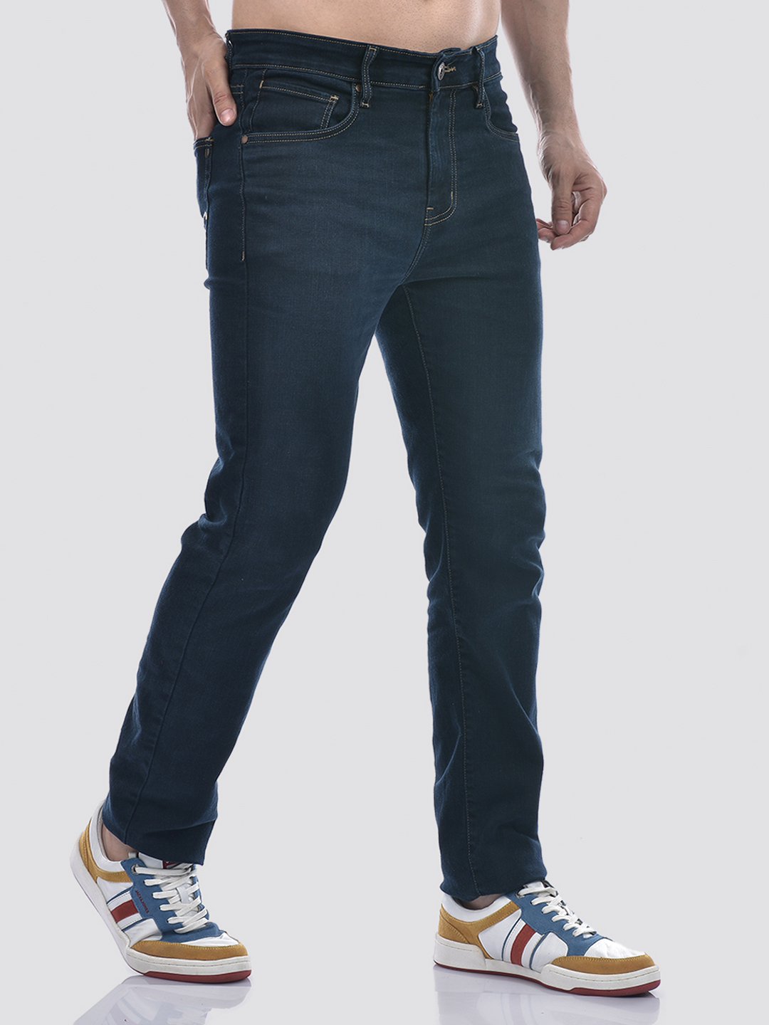 Numero Uno Men Dark Blue Slim Fit Sustainable Jeans